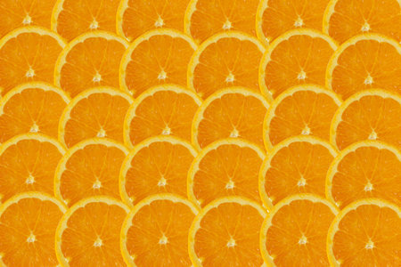 Nature background with Citrus-fruit of orange slices, abstract background