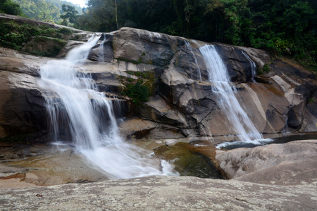 Phrom Lok Waterfall, Khao Luang National Park in Nakhon Si Thammarat, Thailand, Southeast Asiaの写真素材