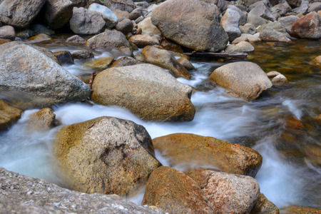 Phrom Lok Waterfall, Khao Luang National Park in Nakhon Si Thammarat, Thailand, Southeast Asiaの写真素材