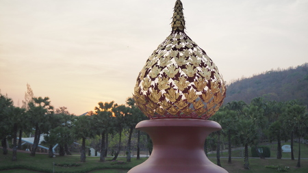 a part of object in a temple,Chaingmai,Thailand.の写真素材