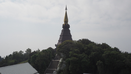 This is a part of temple in Chaingmai,Thailand.の写真素材
