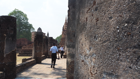 taken place in Ayutthaya,acient remains.の写真素材