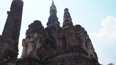 taken place in Ayutthaya,acient remains.の写真素材