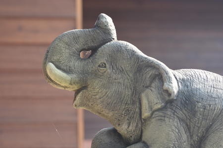 Stone elephantの写真素材