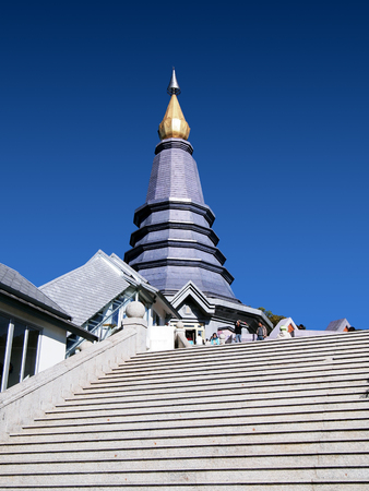 Landmark landscape doi Inthanon national park at chiang mai Thailandのeditorial素材