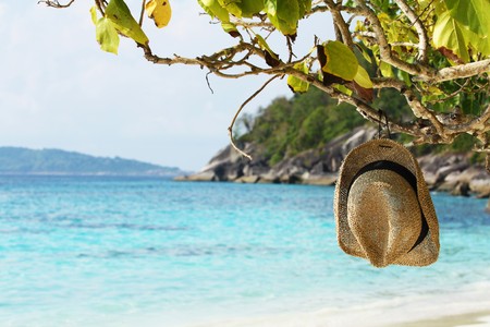 Relax on vacation. Similan Island.の写真素材