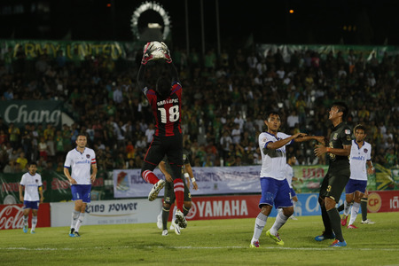 Army United vs Songkhla United at Army stadium on 26 March 2014のeditorial素材