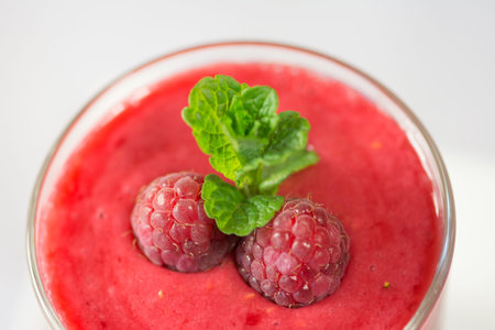 Healthy fresh  delicious homemade raspberry smoothie