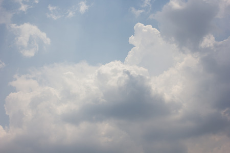 Blue sky with clouds background,beautiful weather.の写真素材
