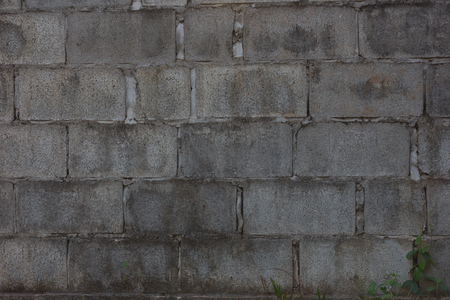 Background of old vintage abstract brick wallの写真素材