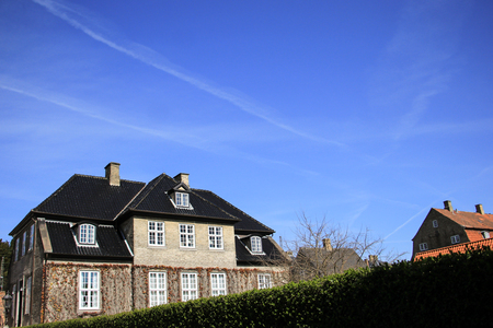 New exclusive houses with beautiful front gardenの写真素材