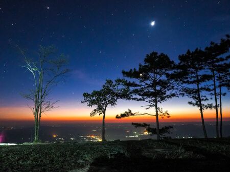 Sunrise Blue Ridge Mountainsの写真素材