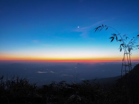 Sunrise Blue Ridge Mountainsの写真素材