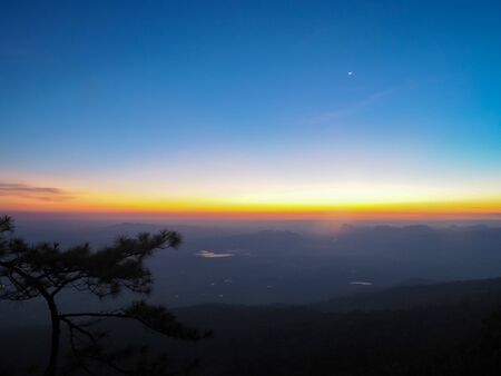 Sunrise Blue Ridge Mountainsの写真素材