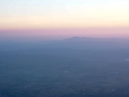 Dawn in the mountains. Morning.の写真素材