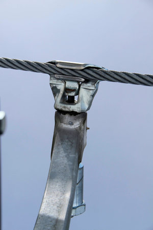 Cable way wiew with locking grip