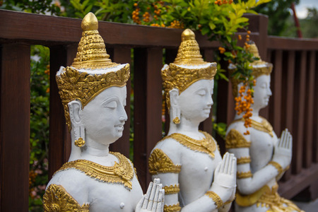 the sculpture of thai angleの写真素材