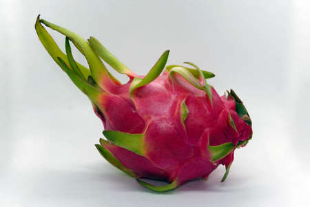 Pitaya, Pitahaya, Dragon fruit, Strawberry pair, fruit, in white grid background,の写真素材