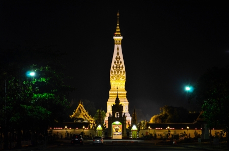 Phra That Phanom temple, Nakhon Phanom Province, Thailandのeditorial素材