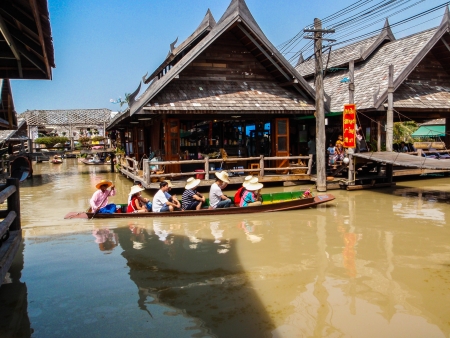 Pattaya Floating Market  	Chonburi east of thailand のeditorial素材