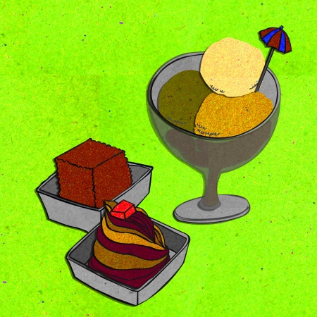 ice cream recycled made from paperの写真素材