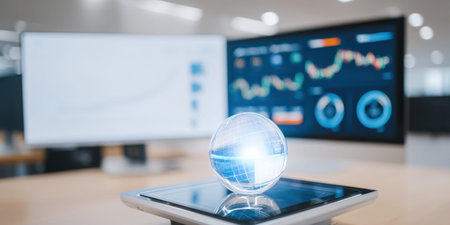 Technology digital finance data analysis futuristic digital finance data analysis concept withの素材