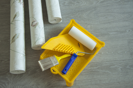 Composition tools for home repair and interior renovationの写真素材