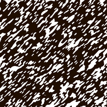 Abstract seamless isolated. Black strokes on white background.のイラスト素材