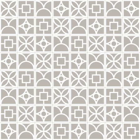 Simple geometric pattern of squares. White lines on a gray background. Vector illustration for fabric, wrapping and wallpaperのイラスト素材