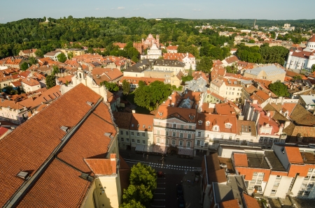 Lithuania  Vilnius Old Town in the summerの写真素材