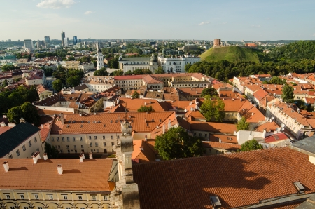 Lithuania  Vilnius Old Town in the summerの写真素材
