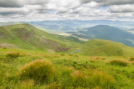 Carpathian Mountains in Ukraineの写真素材