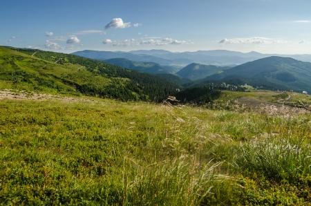 Carpathian Mountains in Ukraineの写真素材