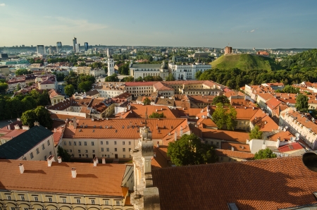 Lithuania  Vilnius Old Town in the summerの写真素材