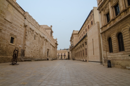 The old town of Syracuse, Sicily, Italyの写真素材