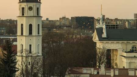 Lithuania  Vilnius  Cathedralの写真素材