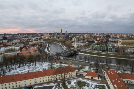 Winter in Vilnius, Lithuaniaの写真素材