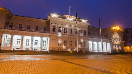 Presidential Palace in Vilnius, Lithuaniaの写真素材