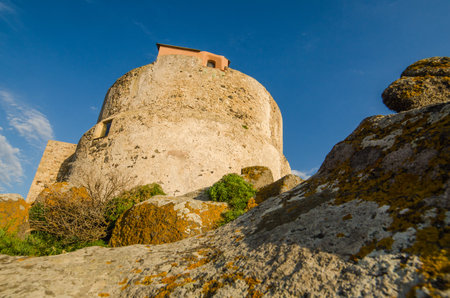 San Giovanni di Sinis, Sardinia, Italyの写真素材