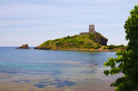 beach of Nora, Sardinia, Italyの写真素材