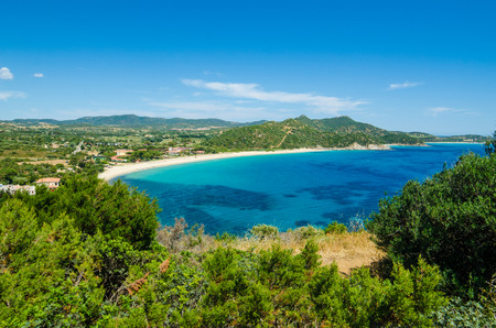 South coast of Sardinia Island, Italyの写真素材