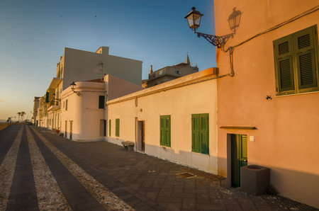 Alghero, Sardinia Island, Italy in the sunset
