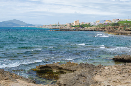 Coast next to Alghero, Sardinia Island, Italyの写真素材