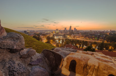 Aerial panorama of Vilnius, capital city of Lithuania