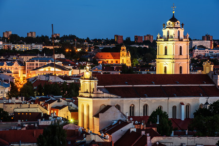 Sts. Johns' Church in Old Town of Vilnius, Lithuaniaの写真素材