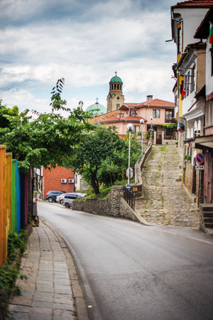 Veliko Tarnovo, the historical capital of Bulgariaのeditorial素材