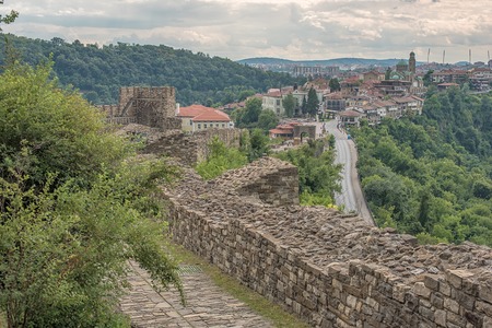 Veliko Tarnovo, the historical capital of Bulgariaの写真素材