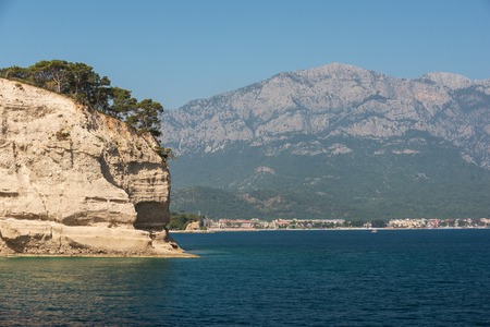 Mediterranean cost next to Kemer, Turkey in the springの写真素材