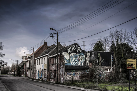 Doel, Belgium DECEMBER, 30, 2015 The abandoned Doel city in Belgium DECEMBER, 30, 2015