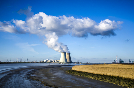 Doel Nuclear Power Station in  Antwerp, Belgiumのeditorial素材